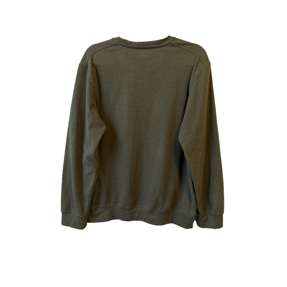 Boston Traders Men's M Army Green Crew Neck Soft Pullover Sweater Sweatshirt - Picture 3 of 8